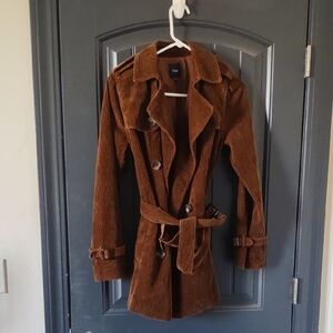 GAP Vintage Brown Corduroy Trench Coat